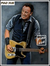  The Boss Bruce Springsteen Guitarist Diamond Painting Rhinestone Photo Heavy Metal Rock Singer Cross Stitch Art Home Decor 