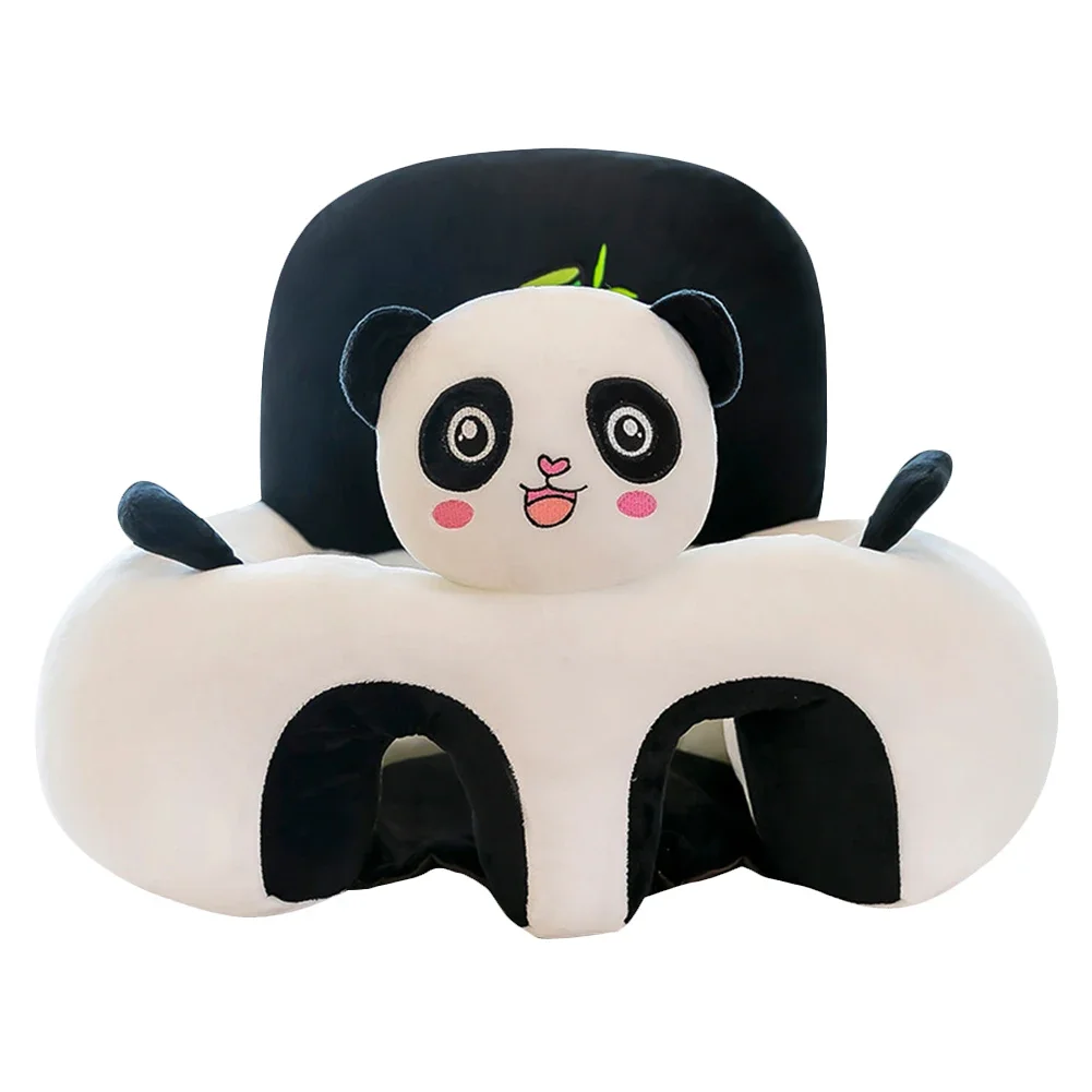 Cute Cartoon Animal Infant Sitting Chair Cover Safety Soft Plush Baby Sofa Seat Case Learning To Sit for Toddlers Without Filler