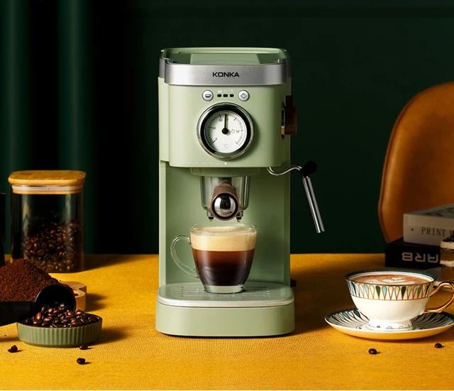 Máquina de café automática 3 en 1, Espresso, molinillo de granos y  Espumador de leche, cafetera doméstica - AliExpress