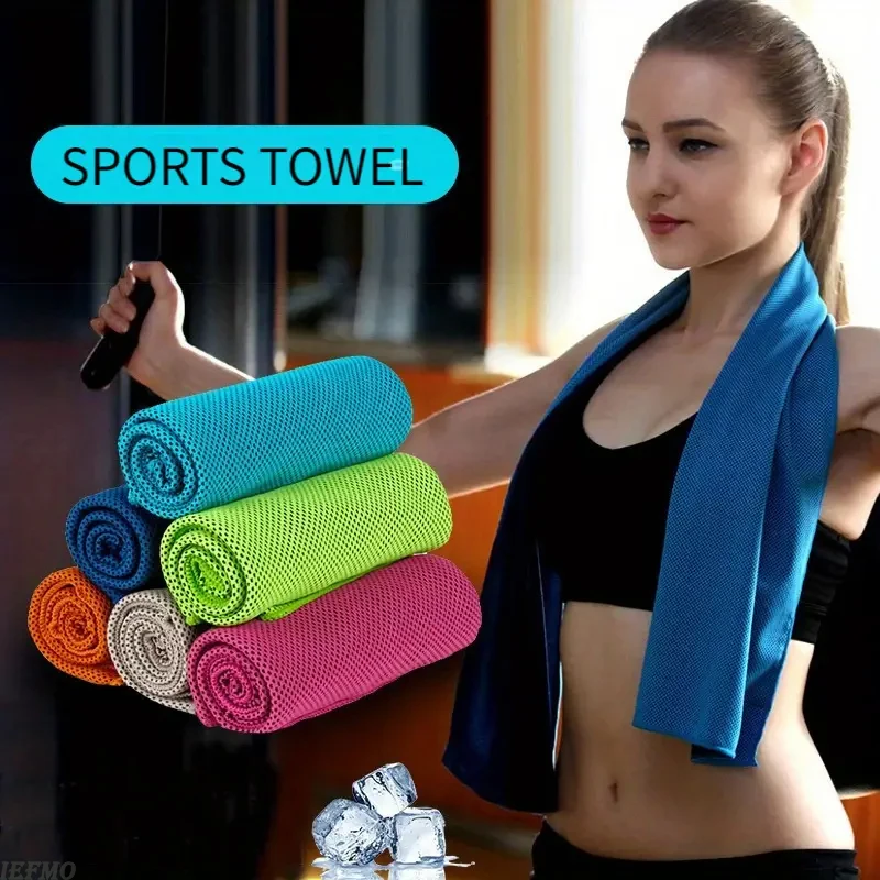 1pcs Ultra-Cooling Towels Gym Portable Running Cooling Towel Sweat Absorbing And Quick Drying Sports Special Soft Gift Portable