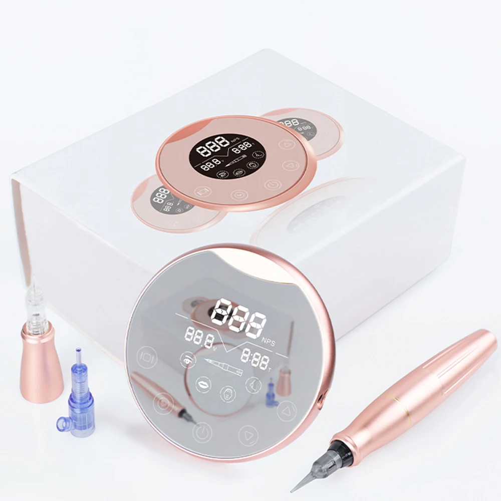 P90 Permanent Makeup Tattoo Kit Include Digital Power Supply Pen 10 Needles