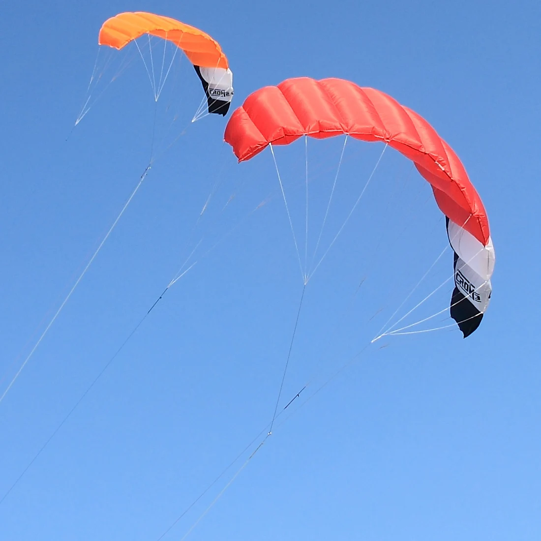 2~3sqm Triple Line Power Traction Kite 3x20mx390lb Flying Lines Control Bar Professional Kitesurfing Kiteboarding Trainer Kite 5