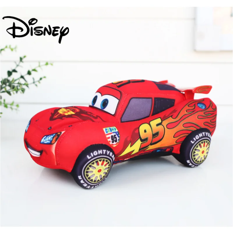 17/25CM Disney Lightning McQueen Plush Doll  Children's Plush Toys Interior Decorations Holiday Birthday Gifts  Cars Merchandise disney pixar cars 2 3 toys mack uncle truck collection lightning mcqueen jackson storm 1 55 diecast model car toy for kids gifts