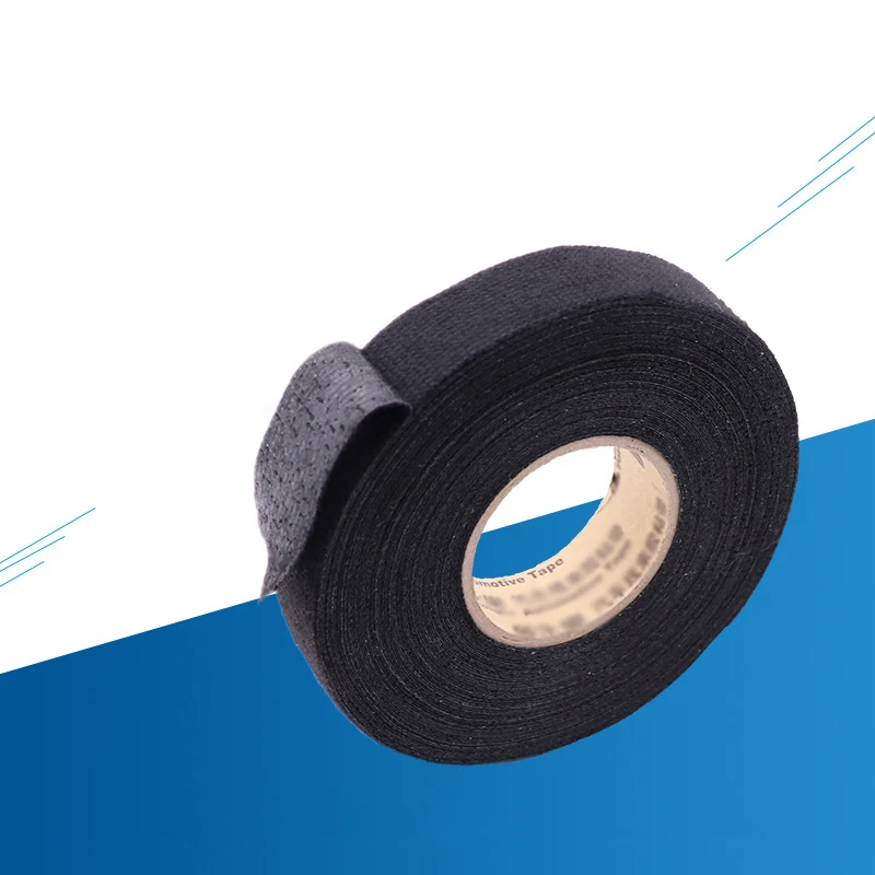 adhesive cloth tape 15 Meter Heat-resistant Flame Retardant Tape For Car Cable Harness Wiring Loom Protection Width 9/19/25MM
