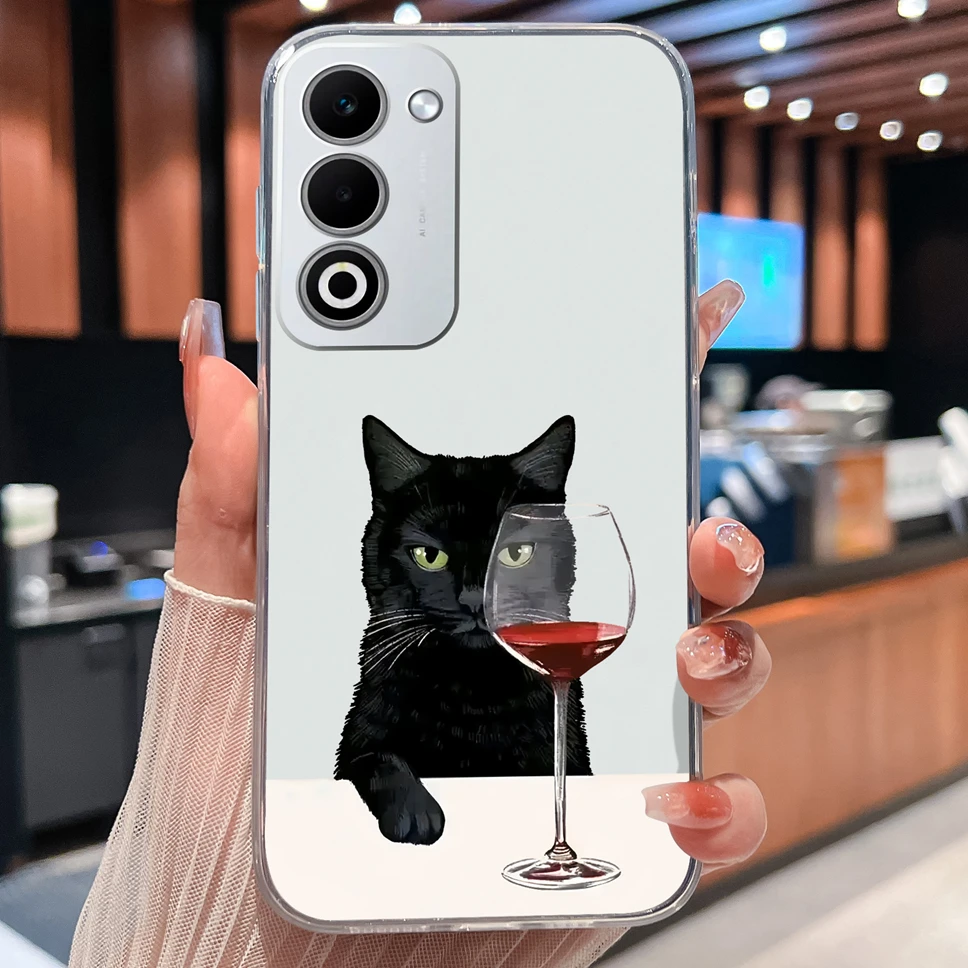 Lovely Animal Cartoon Soft TPU Transparent Silicone Bumper Phone Case
