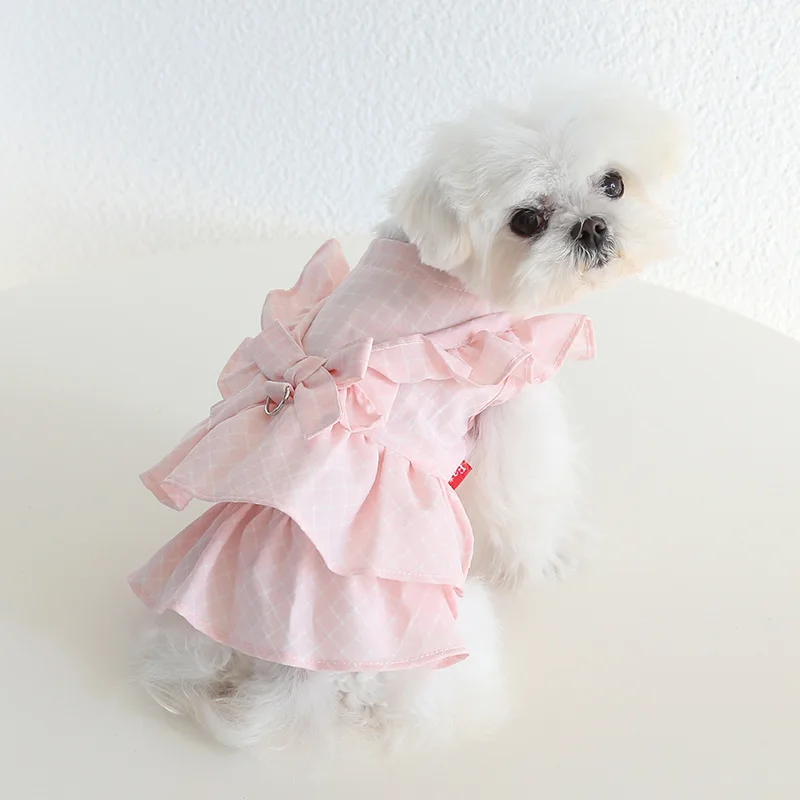 Dog Skirt Clothes Summer Cat Skirt Pet Dress Yorkshire Terrier Pomeranian Shih Tzu Chihuahua Puppy Small Dog Clothing xs