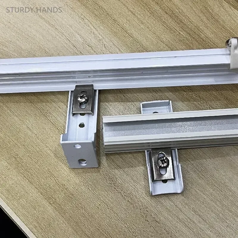 1PCS Thickened Steel Curtain Track Installation Code Bracket Side Mounted Top Mounted Wall Code Track Fixing Accessories