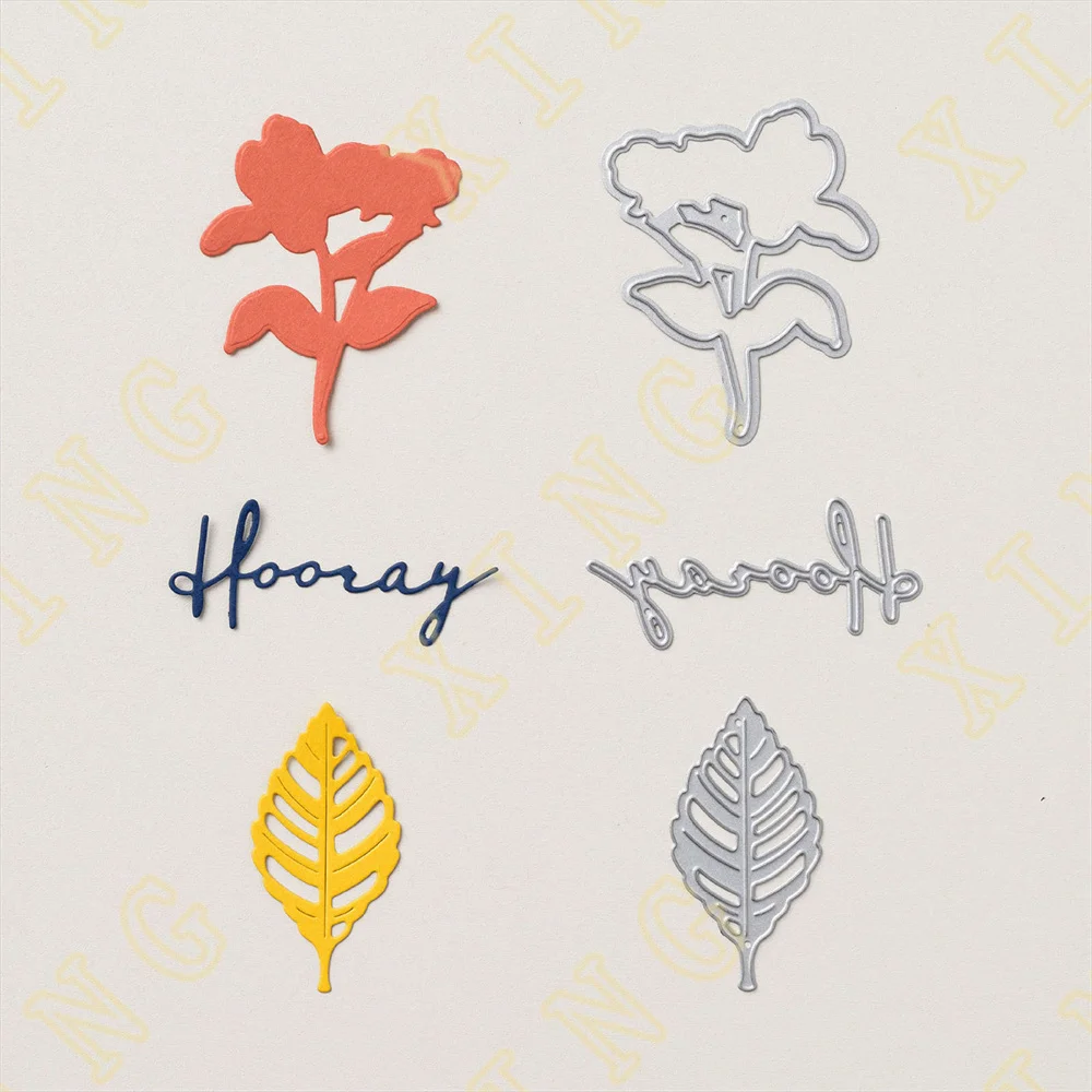 

Flowers and Leaves Metal Cutting Dies For DIY Scrapbooking Photo Cutting Die Paper Cards Embossing Decorative Craft New