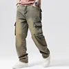 Plus Size Hip Hop Trousers Men Vintage Multi-Pocket Cargo Pants Work Mens Jeans 40 42 44 46 1