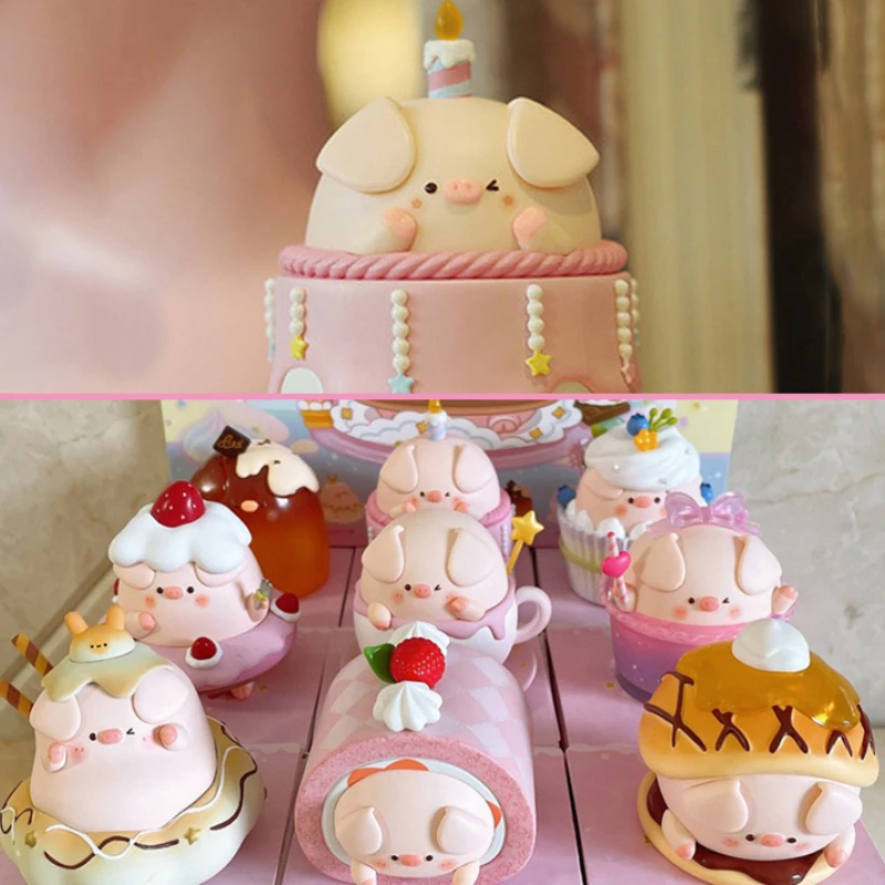 

Original Piko Pig Dessert Series Surprise Blind Box Cartoon Designer Dolls Mistery Figure Kawaii Trendy Toys Girls Holiday Toy