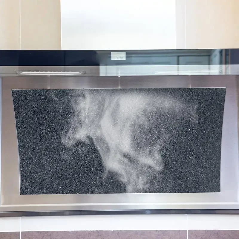 Cooker Hood Filter 5pcs/set Cooker Hood Extractor Fibrous Activated Carbon Filter Cotton For Smoke Exhaust Ventilator Home Kitchen Range Hood