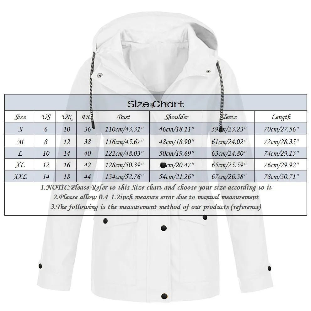 2024 Women's Thick Coat Fashion Autumn Winter Plus Velvet Outdoor Jacket Windproof Waterproof Mountaineering Hooded Overoat