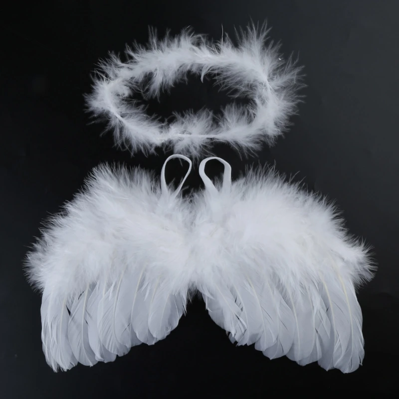 

Infants Photo Angel Wing Hair Band Headdress Fotografia Outfits