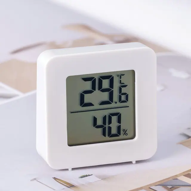 Hygométer Hőmérő Beltéri Háztartás Új Mini Lcd Digitális Hőmérséklet Páratartalom Mérő Kijelző Falra Szerelt Érzékelő - Image 6