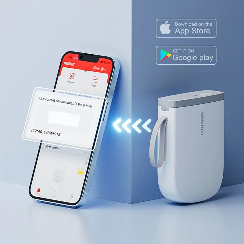 D11H 300DPI NIIMBOT ラベルプリンタミニポータブル Bluetooth