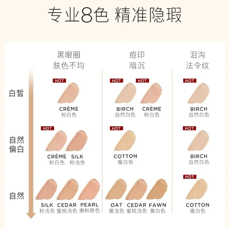 Functional Concealer Hour/glass Flawless Concealer Creme Cotton Birch Brightens Acne Mark Spot Dark Circles Cosmetics
