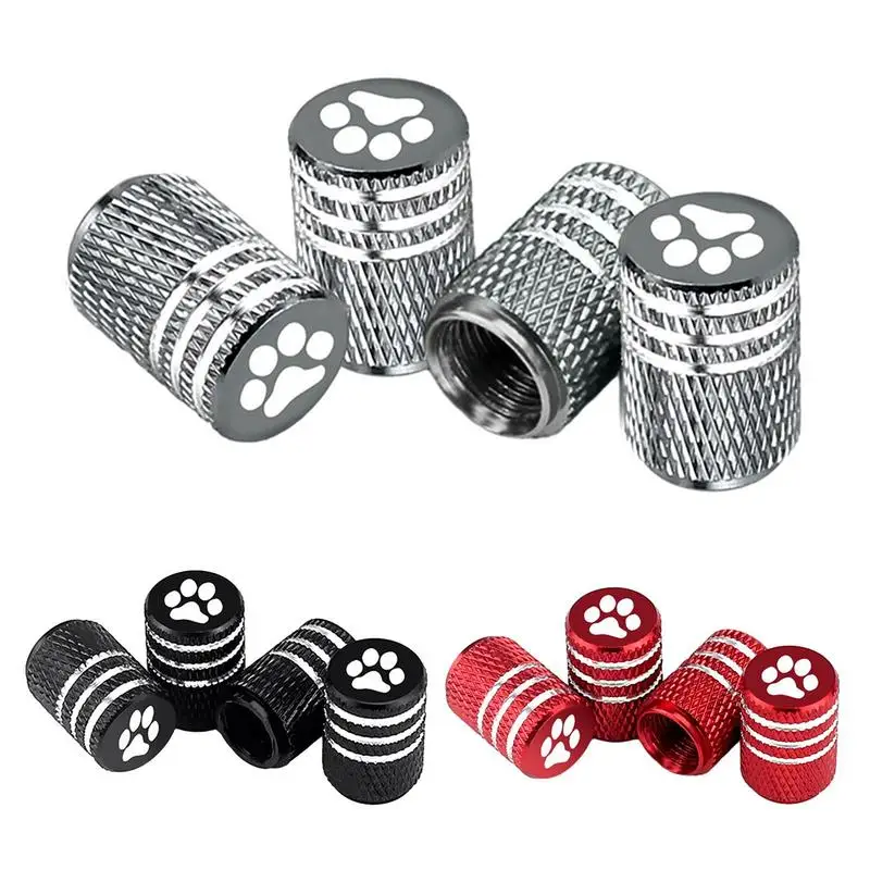 

4PCS Aluminum Alloy Car Wheel Tire Valve Caps Dustproof Automotive Tire Valve Stem Covers Waterproof Motorcycles Tire Valve Caps