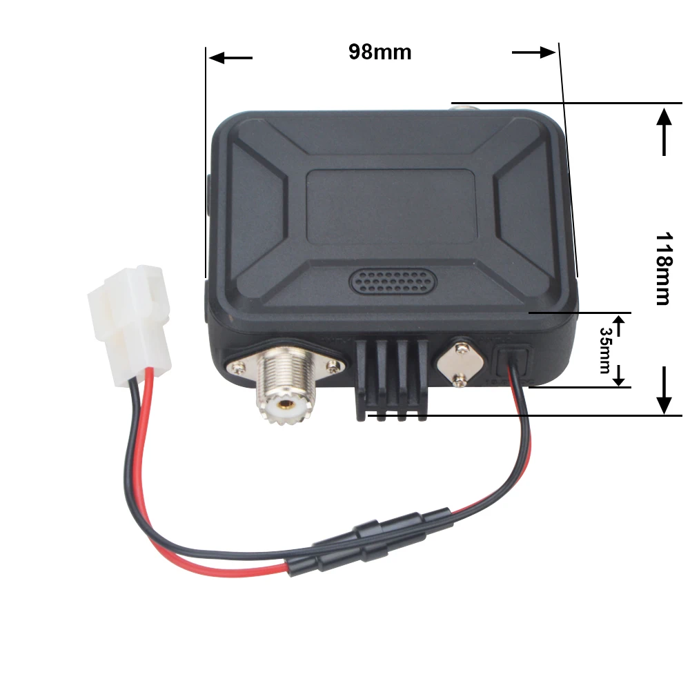 QYT KT-9900 Microphone Display 25W  Dual Band Mobile Transceiver  Mini Color Screen Ham Radio