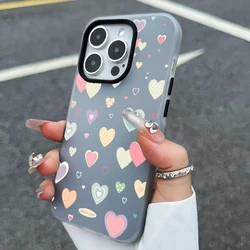Vibrant Love Heart Design Phone Case Cover - Galaxy S23+ (Black)