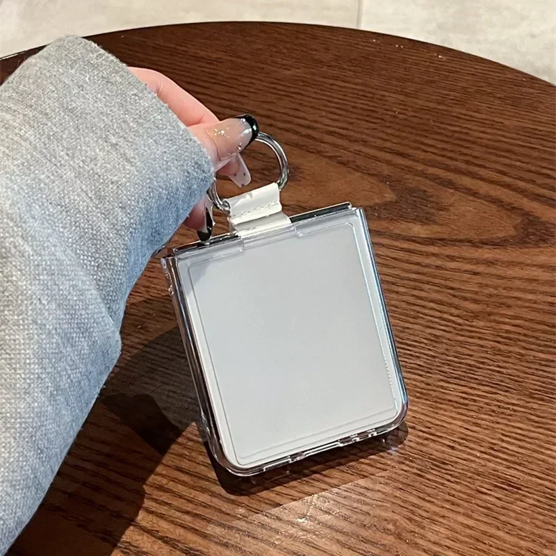 Luxury Transparent Ring Holder Case - Hard Ultra Slim Clear Acrylic Cover