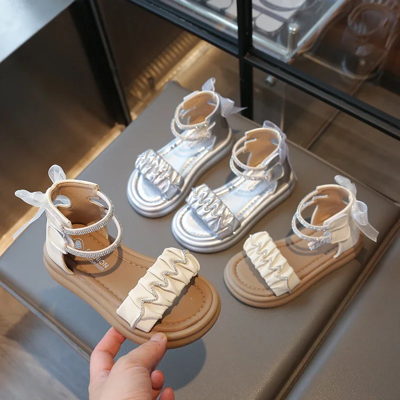 Girls Summer Lace High Top Sandals