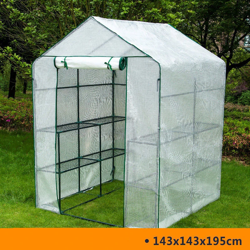 Outdoor Garden Greenhouses Flower Rack Greenhouse Plant Succulent Greenhouse Insulation Shed Sunshade Rainproof Garden Buildings