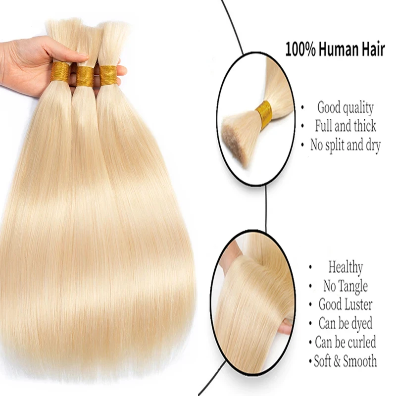 100% Human Hair Bulk Brown Natural Color Braiding Hair Bulk No Weft Raw Unprocessed Human Bulks Extension human hair extensions
