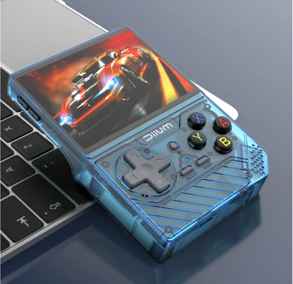 D008 Handheld Game Console Video Game Consoles Open Linux System IPS Screen 3.5 Inch 32Bit ARM 2500mAh Cotex-A7 Gifts D007 Plus