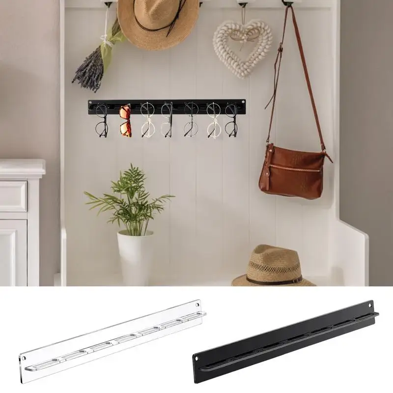 Sunglass Organizer Wall Mount Clear Acrylic Sunglasses Sunglass OFor Wall 7 Slots Sunglasses Display Home Decor Glasses Display 2