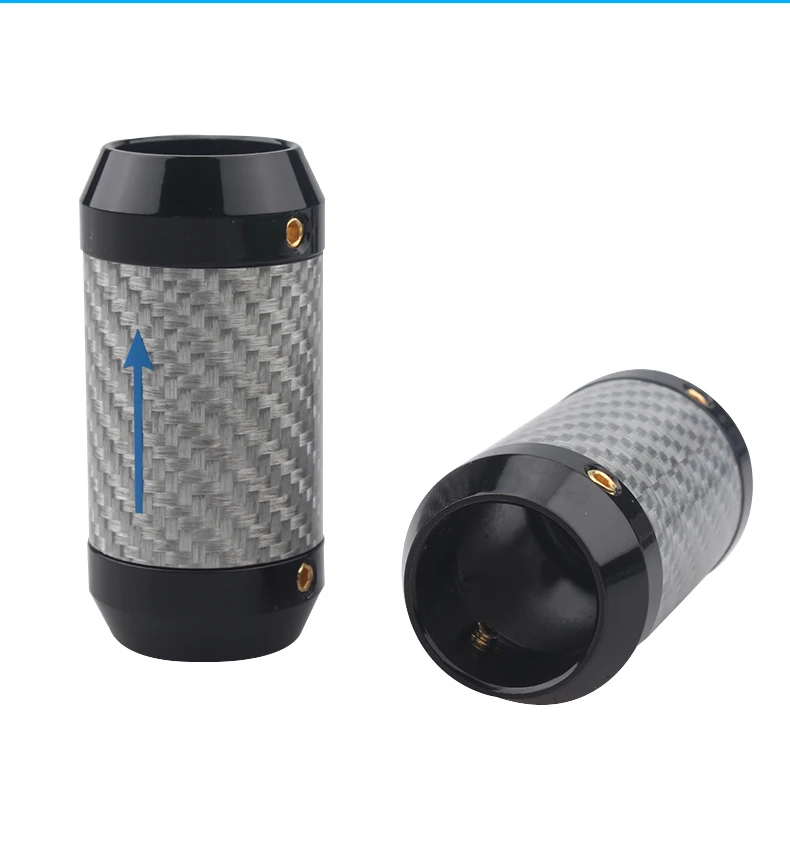 4Pcs hifi 탄소 섬유 바지 부팅 Y 분배기 스피커 오디오 케이블 와이어 바지
