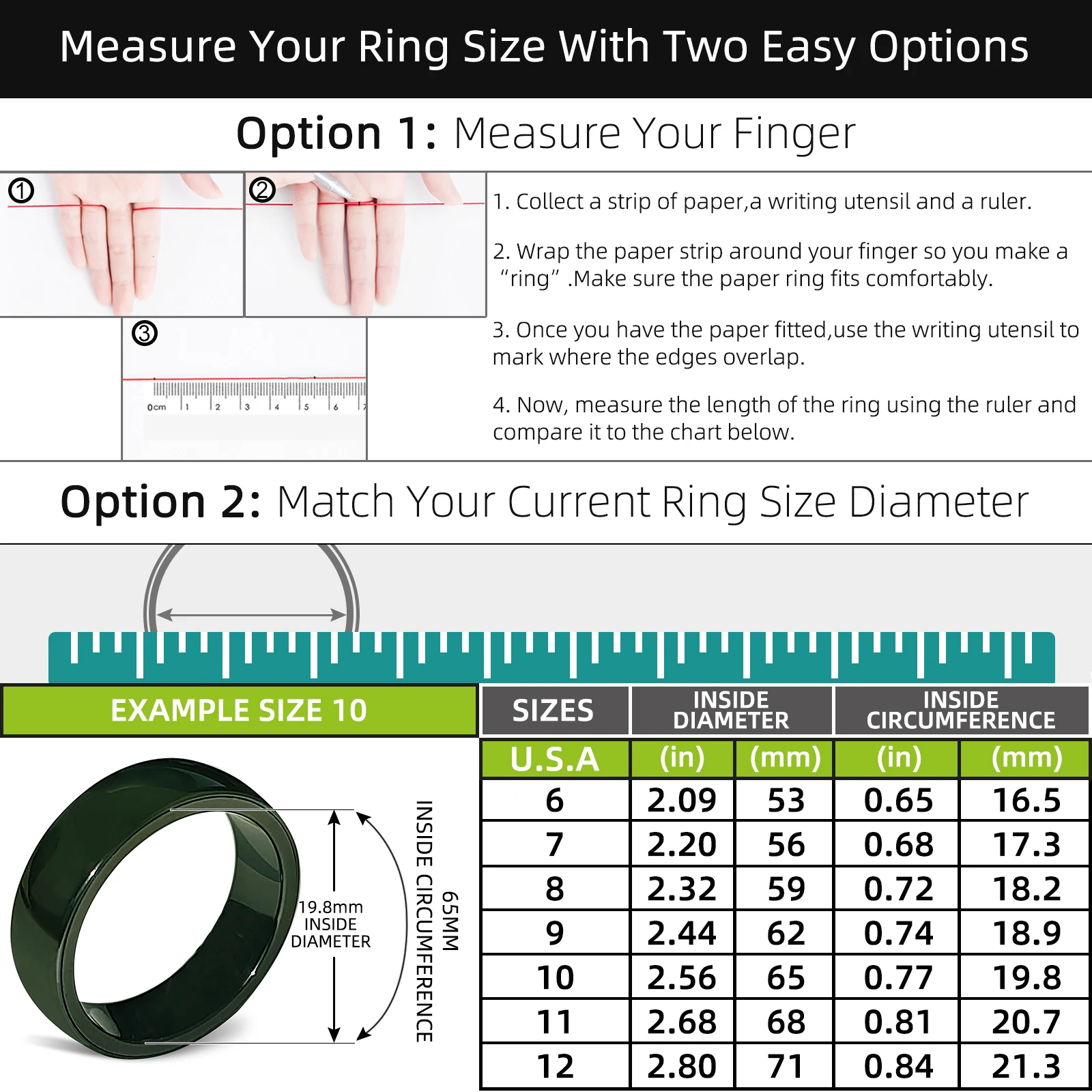 Blackish Green Smart Ceramic Ring for Tesla model3/Y/X/S Keycard KeyFob Accessories,Unisex 4