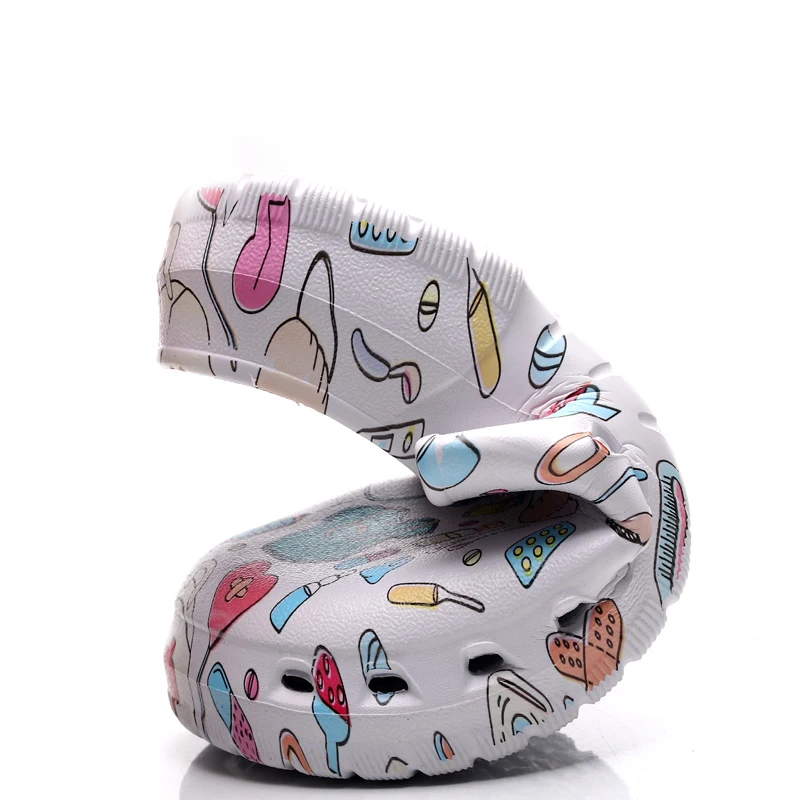 ICU Doctor Print Scrub Shoes Nurse Work Clogs Ultra