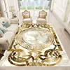 Luxury European Style Carpets Living Room Sofa Side Rugs Home Decoration Soft Golden Carpet Bedroom Cloakroom Hallway Floor Mat 1