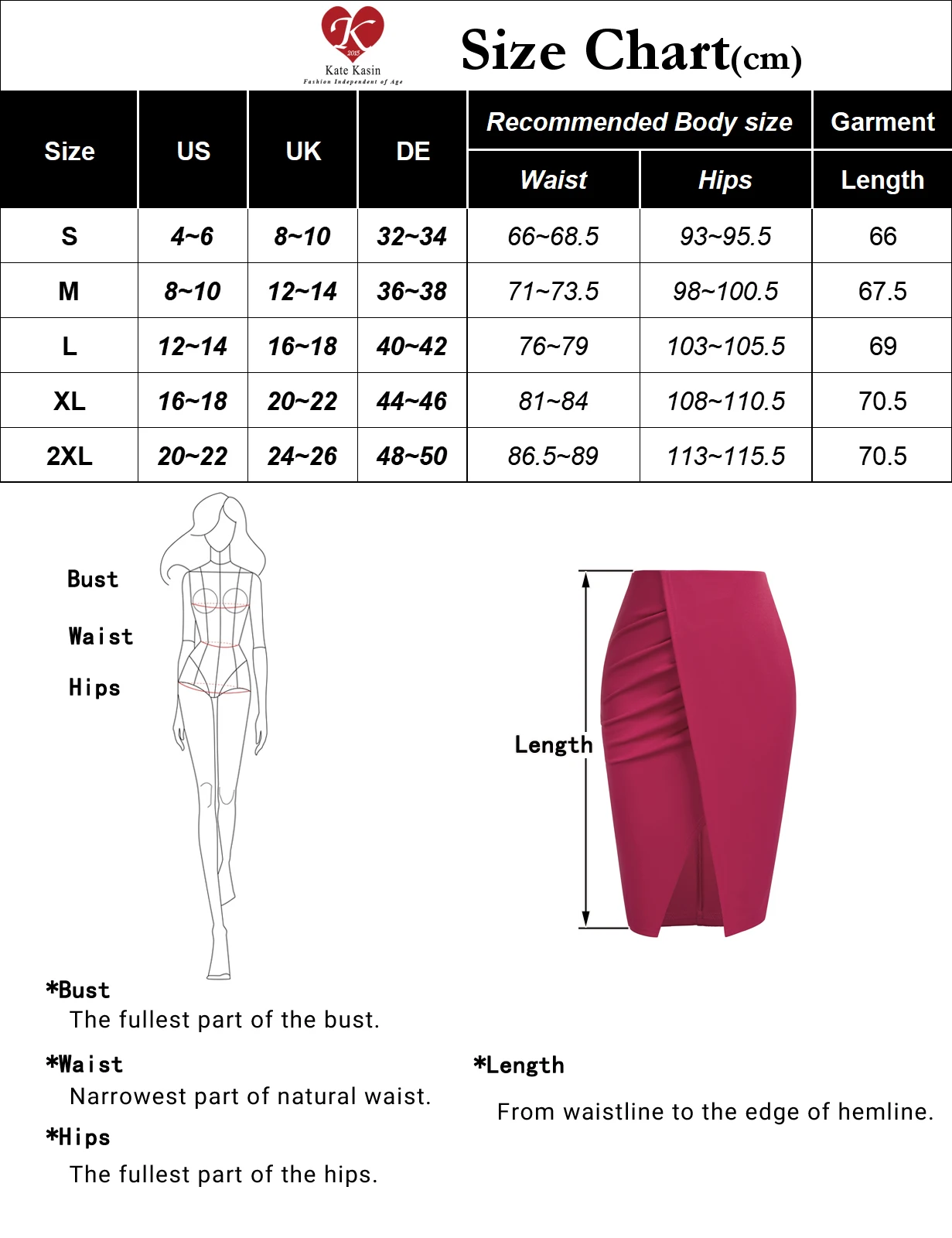 KK Women High Waist Below Knee Bodycon Skirt Wear To Work Pencil Skirts For Women Elastic High Waist Wrap Front OL Workwear A30