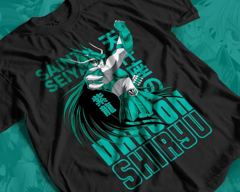 Shiryu Saint Seiya Anime Unisex Tee