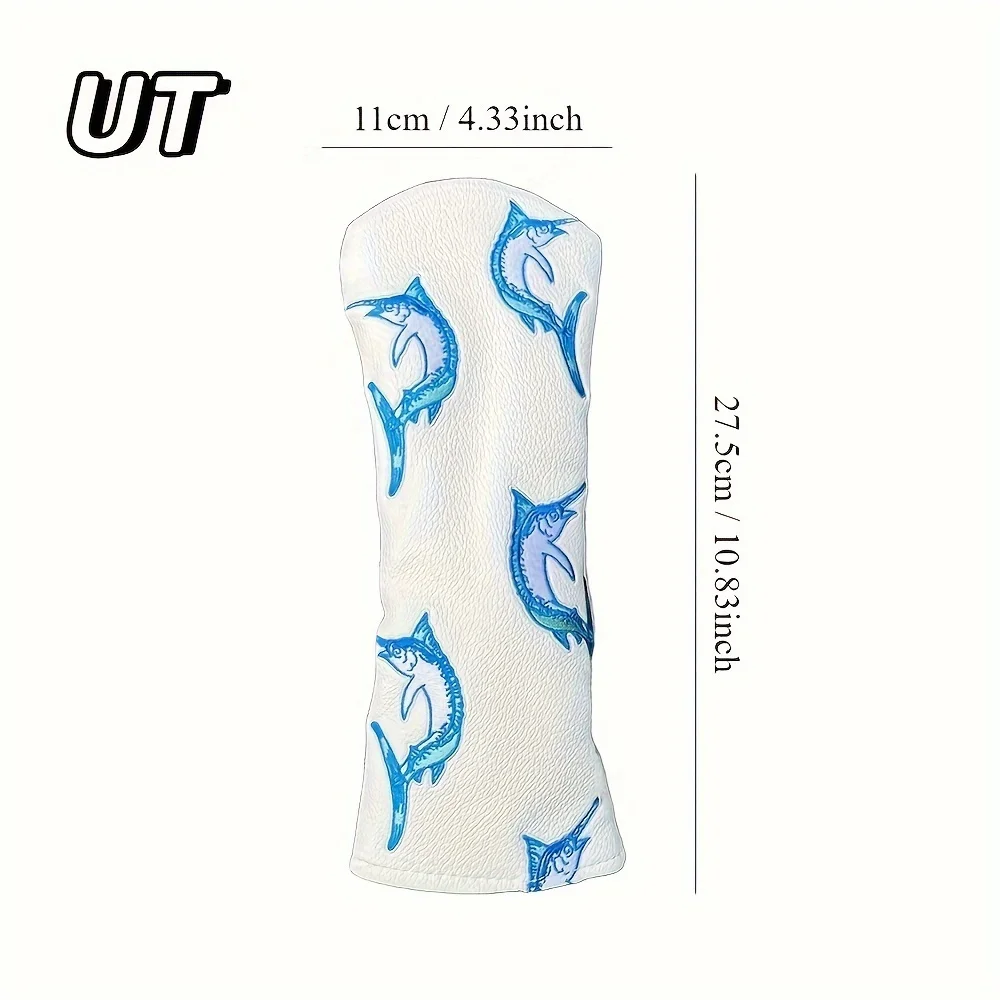 Description Picture 6 of itemDurable Premium Pu Leather Golf Club Head Covers-Protective Cases For Driver, Fairway Wood & Hybrid - Essential Golf Accessories