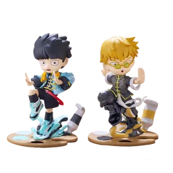 Mob Psycho 100 Anime Figure - Reigen Arataka Q Edition Kawaii Sitting Palm Series Ornament Collectible Gift (2pcs no box)