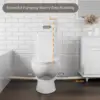 600w Macerating Toilet System, Silent & Powerful Upflush Toilet For Basement, Upflow Toilet Included Macerator Pump With Ac 3