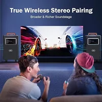 Jyx An20 Karaoke Machine, 10inch (about 25.4cm) Bass Speaker Large Bluetooth Karaoke Speaker with 2 Wireless Microphones, Party Lights, Supports Vocal Cutting, Tws/Bluetooth/Rec/Usb/Tf/Aux - Image 6