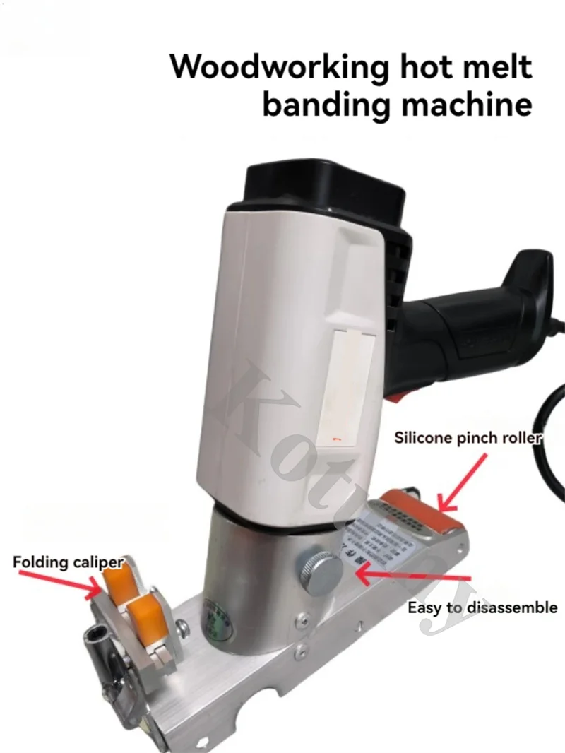 Upgraded Small Home Decoration Woodworking Edge Banding Machine, Hot Air Gun Model, Dedicated For Hot Melt Adhesive Strips
