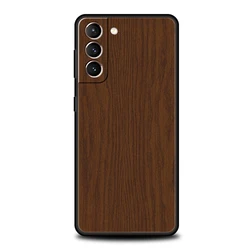 Carved Wood Silicone Phone Case - Elegant Protective Cover - S20Ultra (A4)