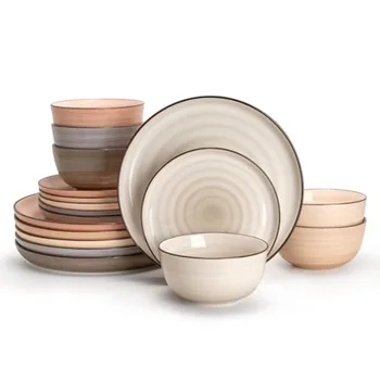 18-Piece Porcelain Dinnerware Set for 6 1