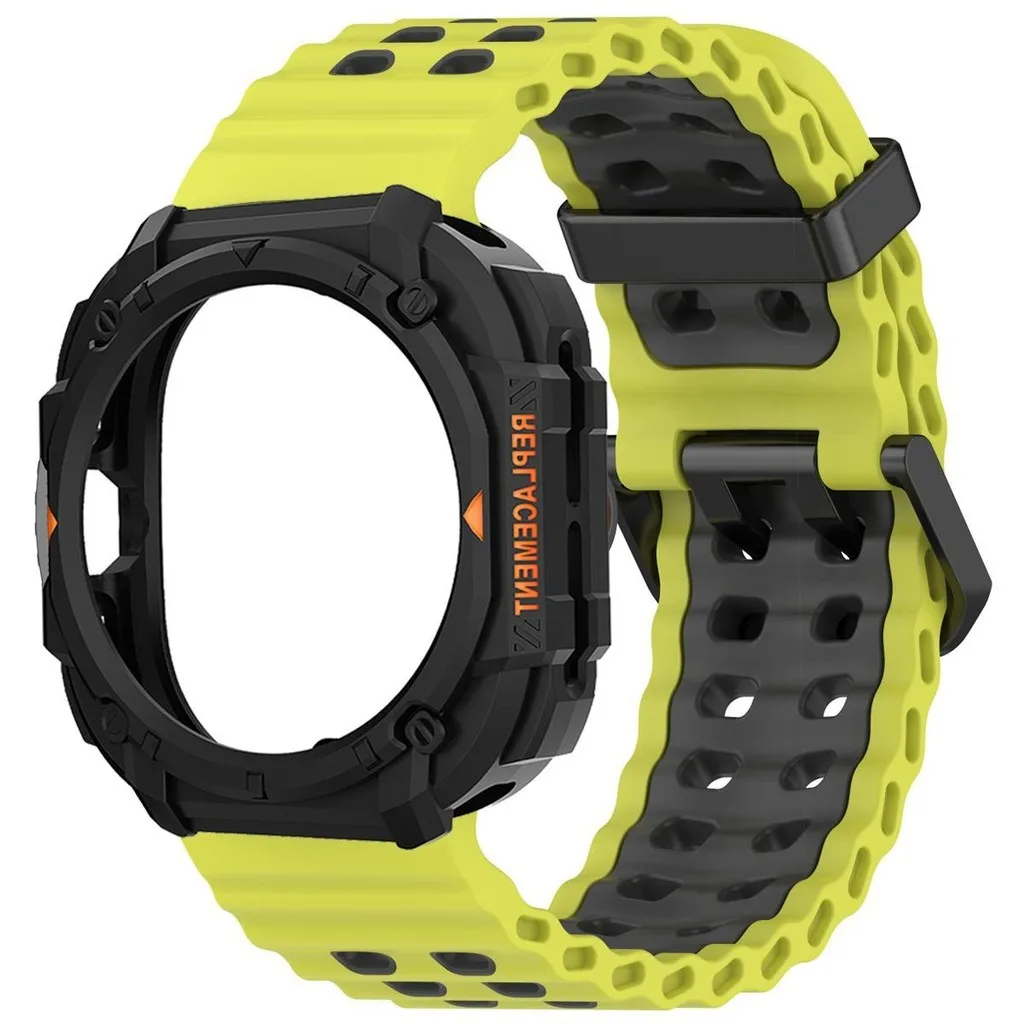 Premium Silicone Sport Band & Protective Case for 47mm Smartwatch - Durable Strap & Bracelet Cover