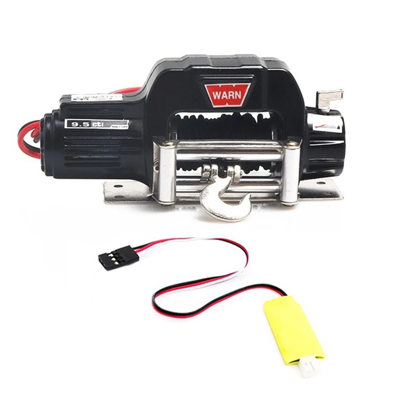 RC Car Winch Metal Automatic Winch With 3CH Control Line For 1/10 RC Crawler Car Axial SCX10 TRAXXAS TRX4 Upgrade Parts Accessories