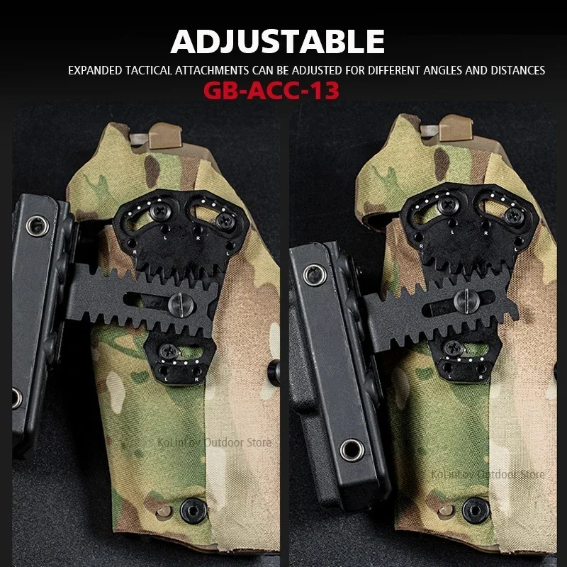 NEW Tactical Holster Negative Cant Plate Equipment Mount Airsoft Handgun Case NCPE Extension Tourniquet Front Mounting Platform 4