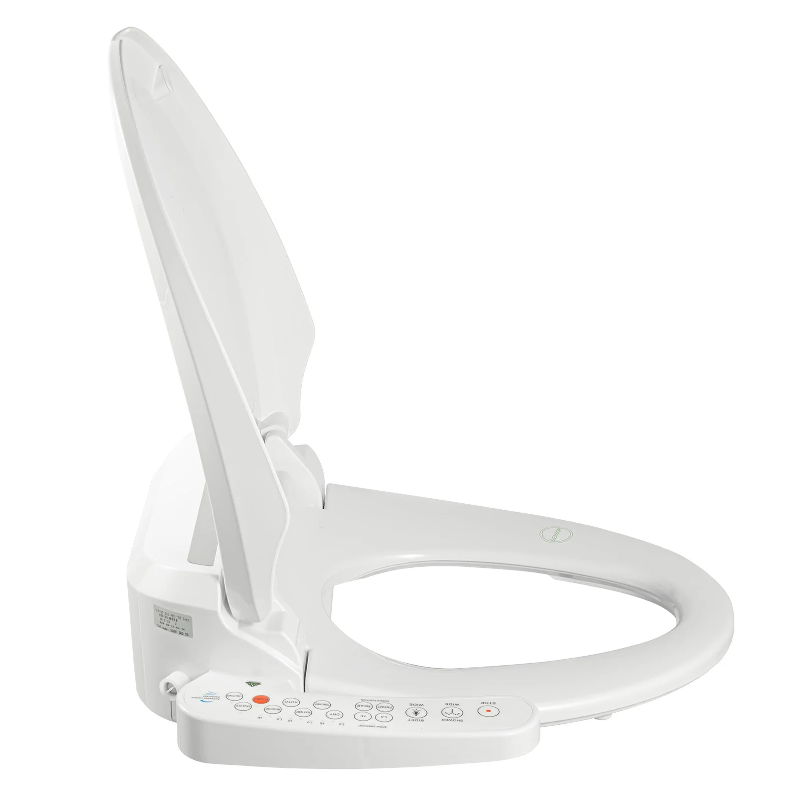 Toilet Seat Accessories Toilet Seat Cover 220V Electric Smart Toilet Seat Heated Automatic Self-cleaning Nozzles Energy-saving Slow-closing
