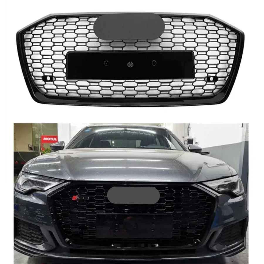 

Front Bumper Grill Center Grille for Audi A6/S6 2019 2020 2021 2022 (Refit for RS6 Style) car accessories