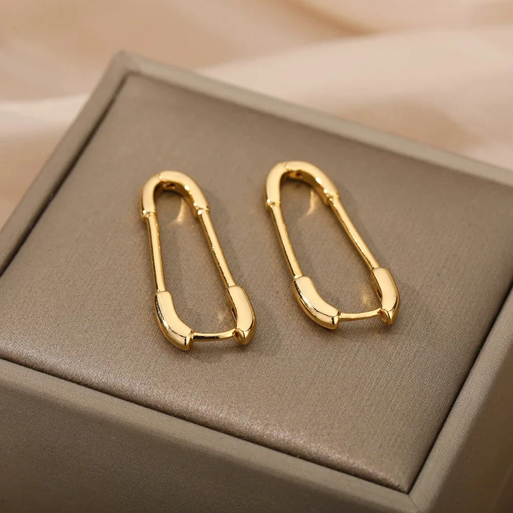 Pin Earrings Stainless Steel