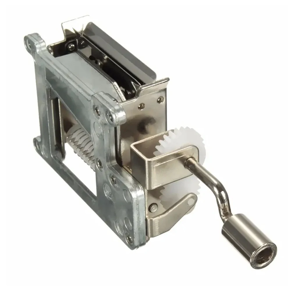 DIY 30-Note Music Box Set 30 Notes Hand-Cranked Programmable Mechanical Music Box Gift with 20Pcs Blank Paper Tape &Hole Puncher