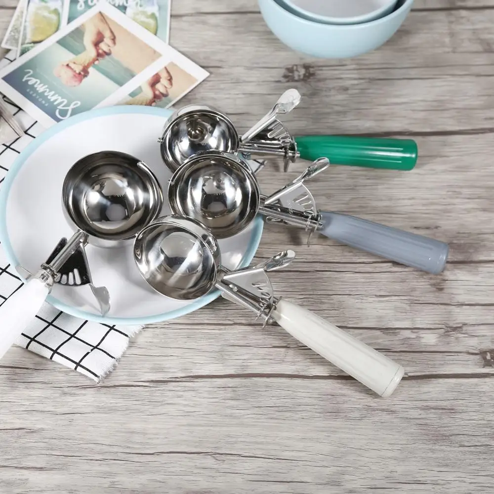 Kitchen Ice Cream Mash Potato Ball Scoop Stainless Steel Fruit Ice Ball Spoon Cream Scoop Kitchen Home Cake ice cream scoop